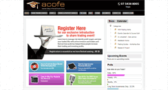 Desktop Screenshot of acofe.com.au