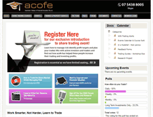Tablet Screenshot of acofe.com.au